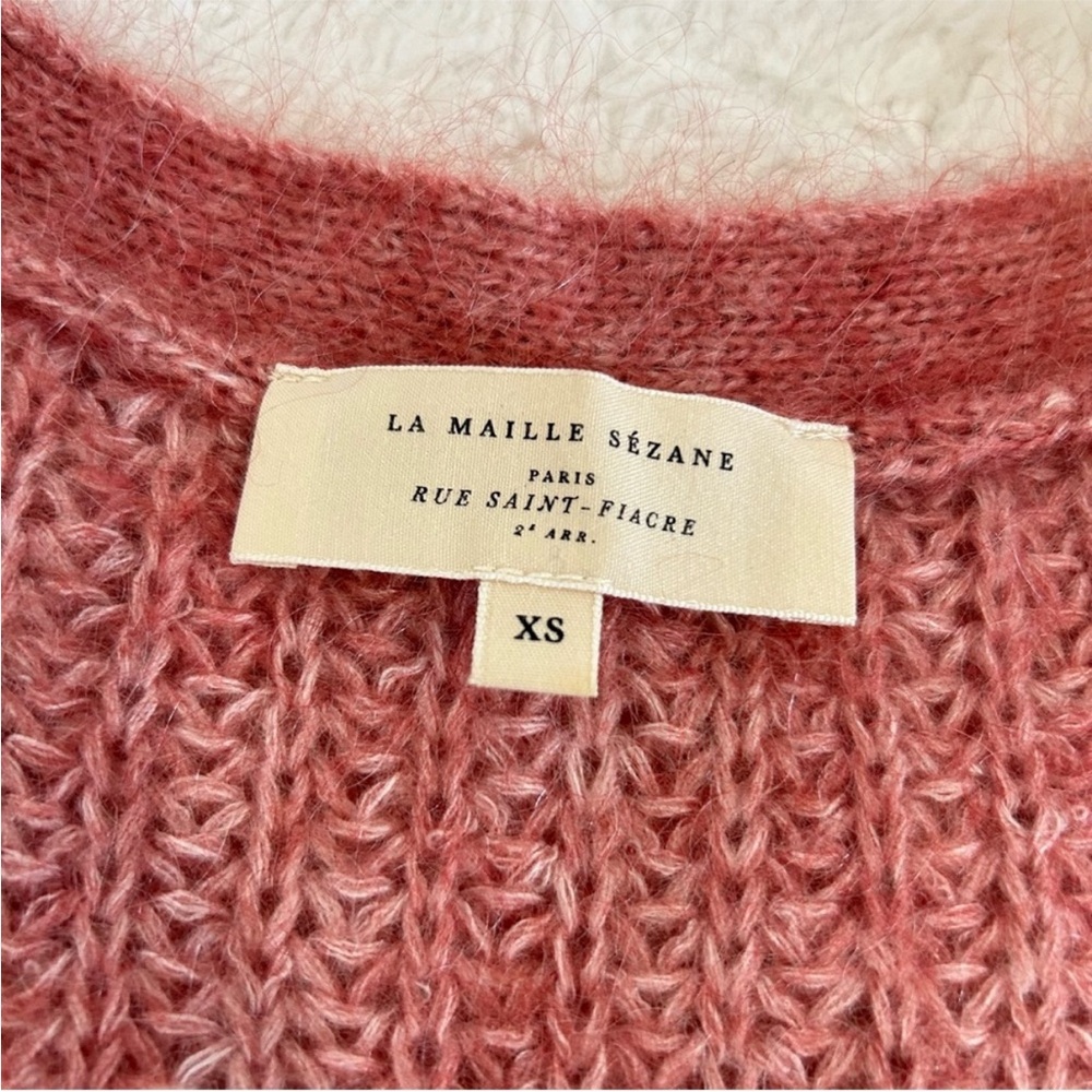 Sezane Pink Women's Sweater Cardigan - Picture 2 of 10